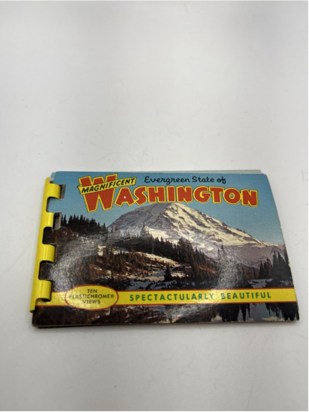 Vintage State of Washington - 10 Color Image Souvenir Book - ca 1960's SEE ALL